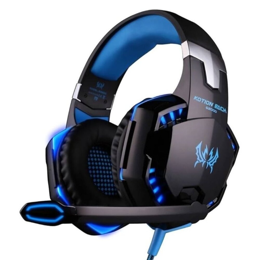 Kotion Each G2000 3.5mm Gaming Headset Noise Reduction for PC Laptop Smartphone